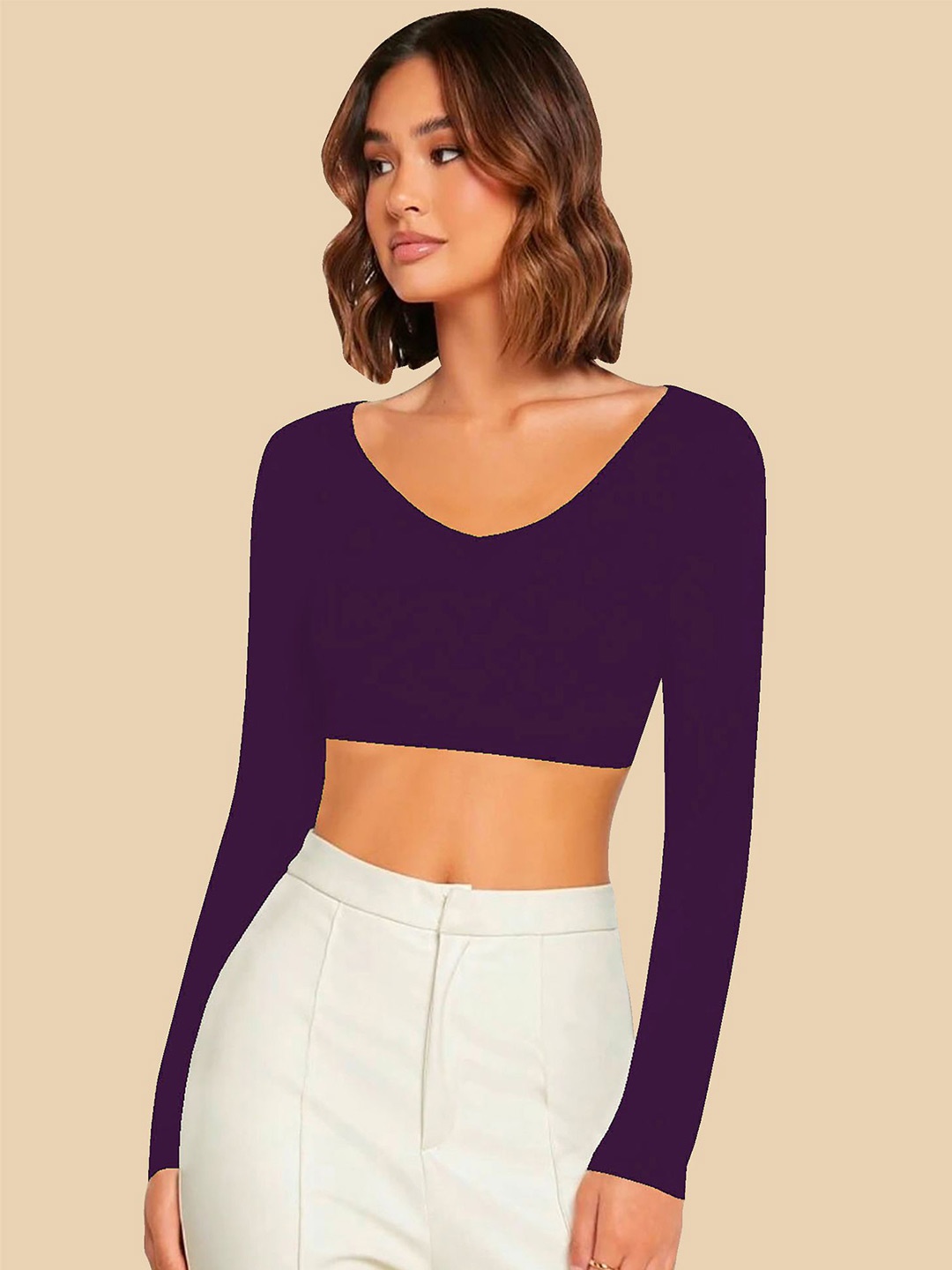 

Dream Beauty Fashion Crop Top, Purple