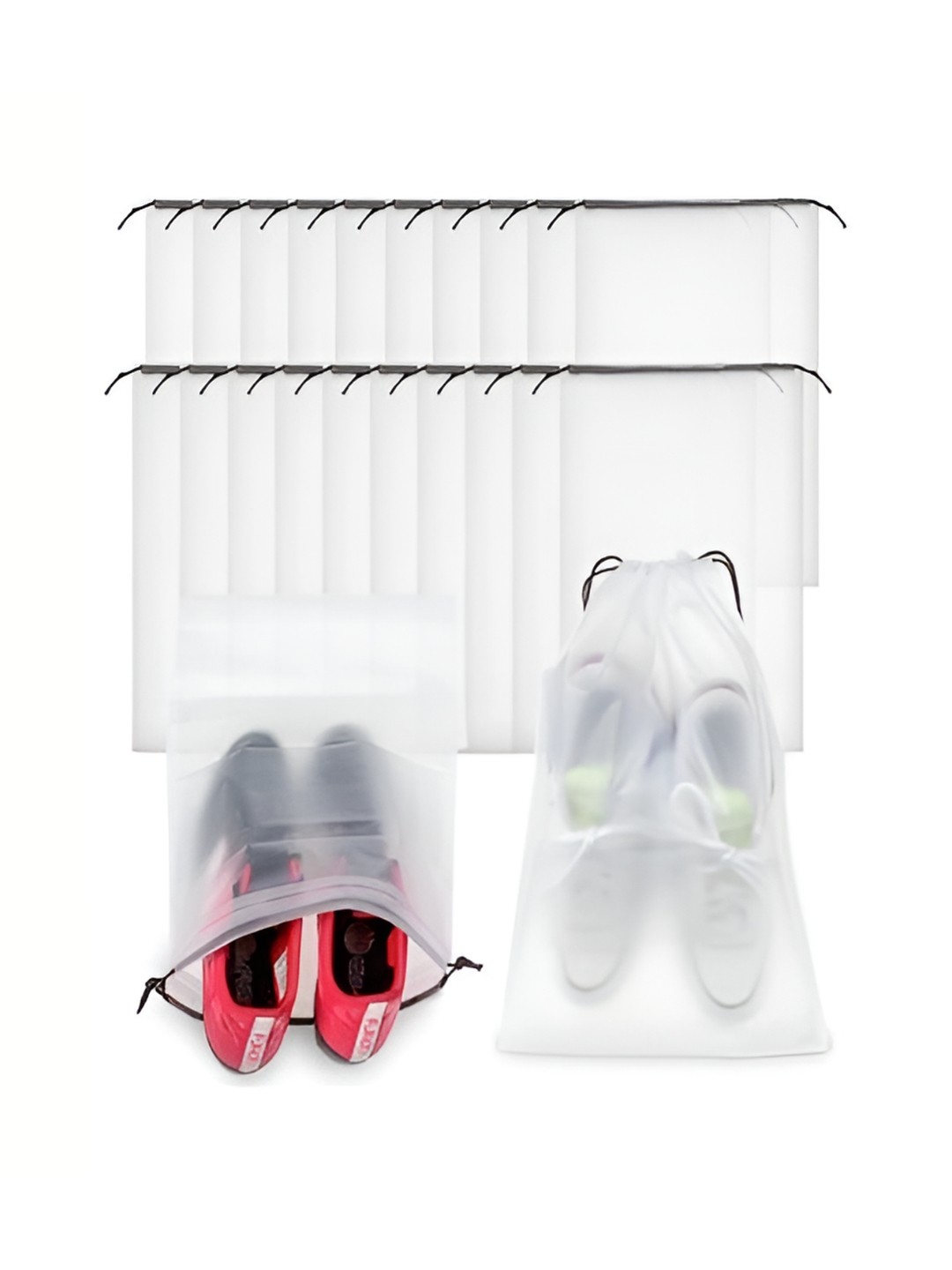 

atorakushon White Set of 6 Reusable Shoes Organiser Organisers