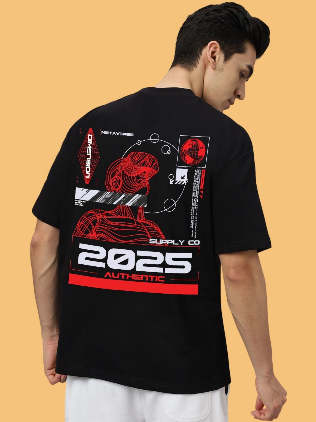 

Wear Your Opinion Men Graphic Printed Round Neck Cotton Relaxed Fit T-shirt, Black