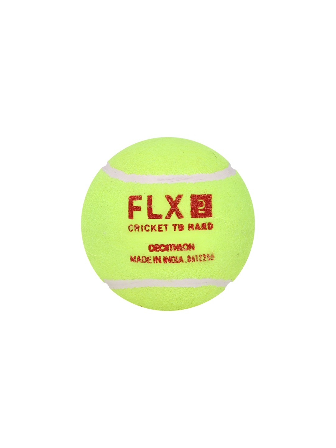 

FLX By Decathlon Hard Cricket Tennis Ball, Yellow
