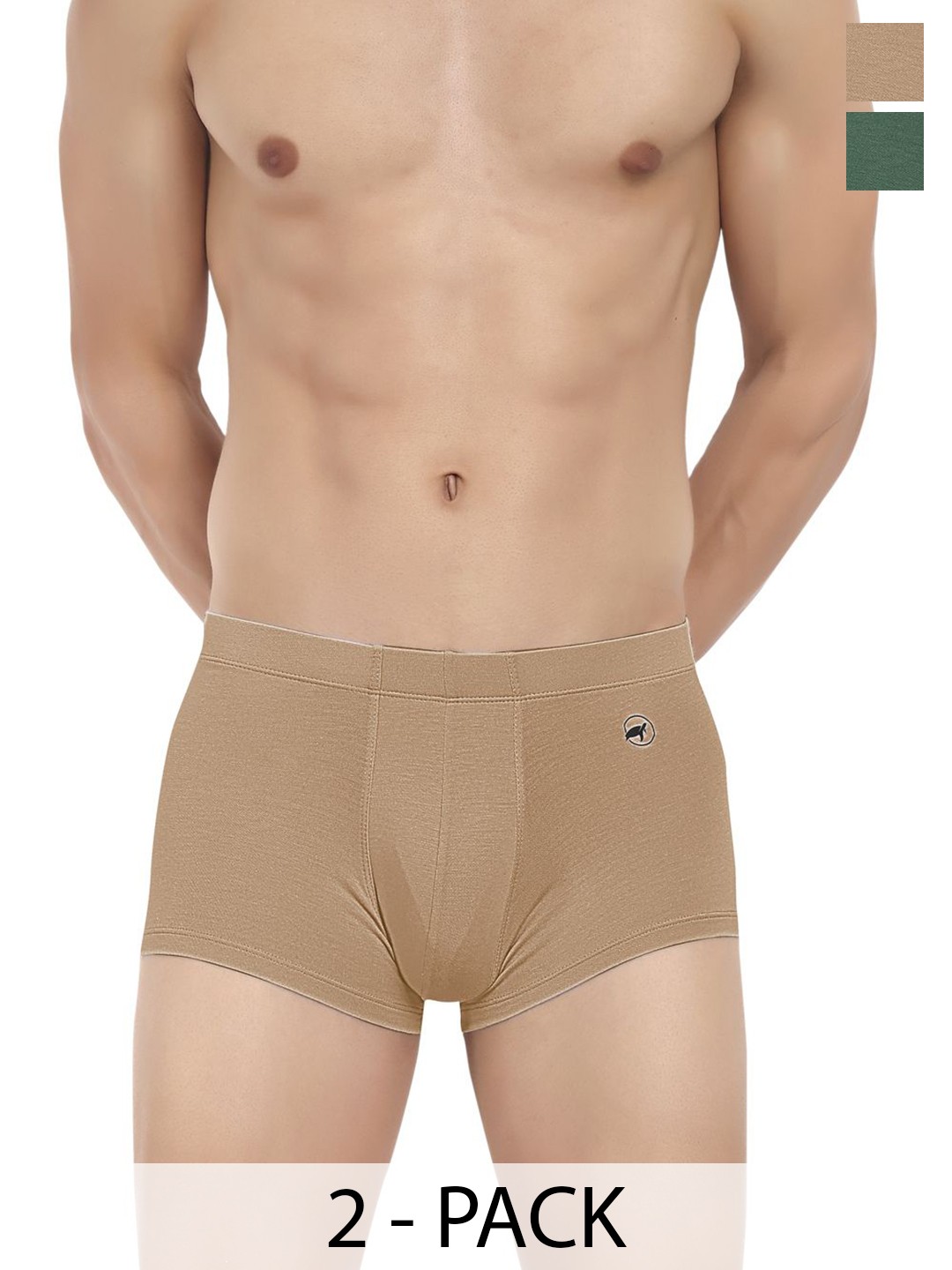 

LOGGERHEAD Pack Of 2 Cotton Short Trunks LHIT012-Garden-Sinopia, Green