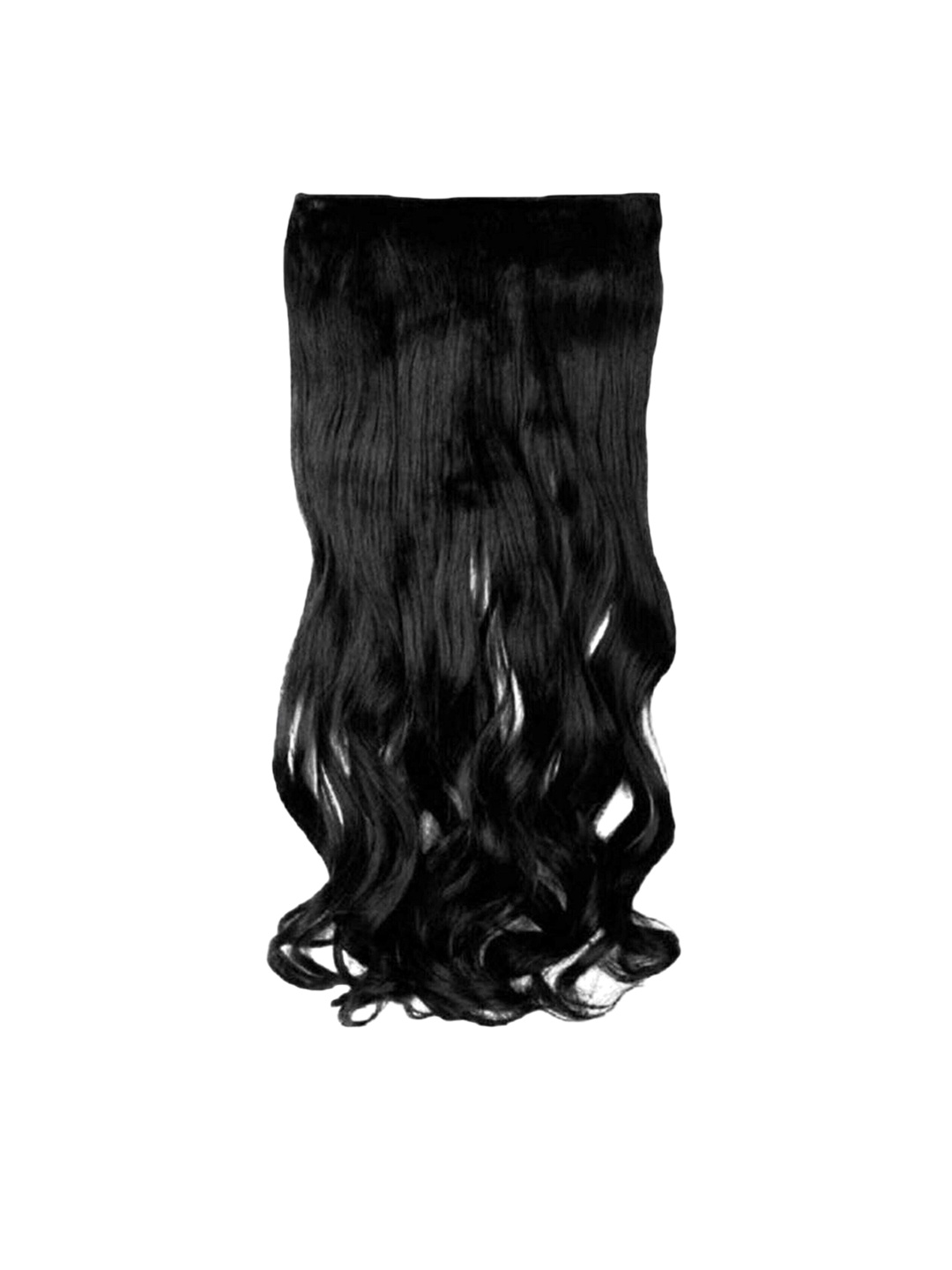 

camola deva Clip-In Wavy Hair Extension - Natural Black - 24 Inch