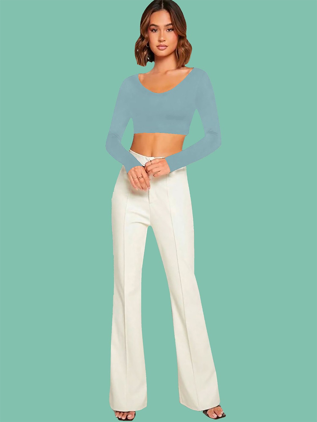 

Dream Beauty Fashion Crop Top, Teal