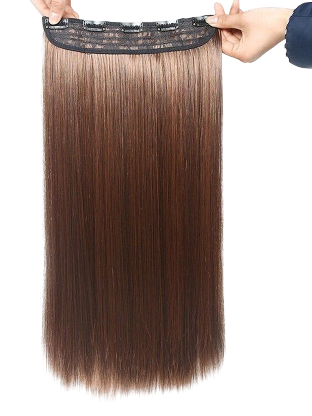 

camola deva 5 Clips Straight Hair Extension - Dark Brown - 24 Inch