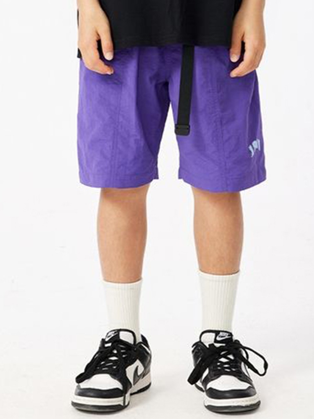 

LULU & SKY Kids High-Rise Sports Shorts, Purple
