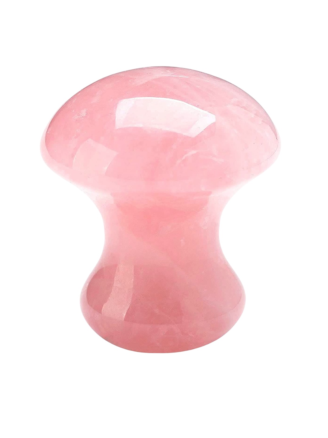 

Techpro Rose Quartz Facial Massager Mushroom Gua Sha Himalayan Stone, Pink