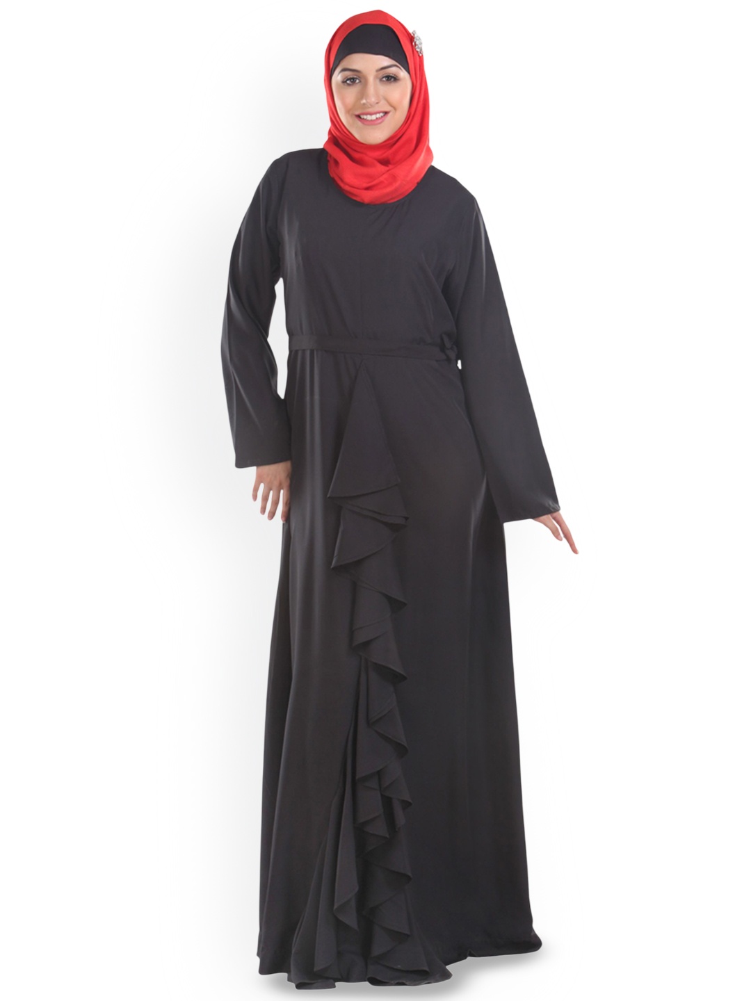 

MOMIN LIBAS Shirt Collar Abaya & Burqa, Black