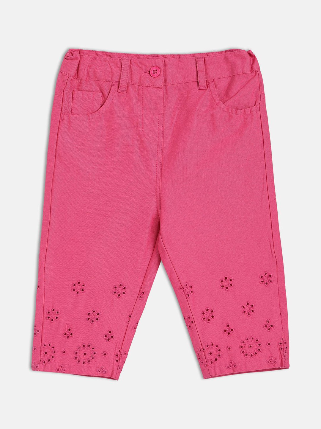 

MINI KLUB Girls Printed Trousers, Pink