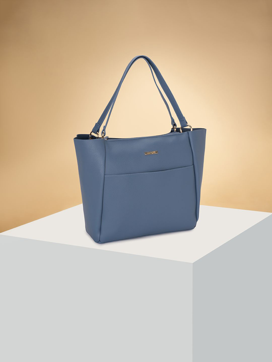 

Forever Glam by Pantaloons Women Solid Structured Shoulder Bag, Blue