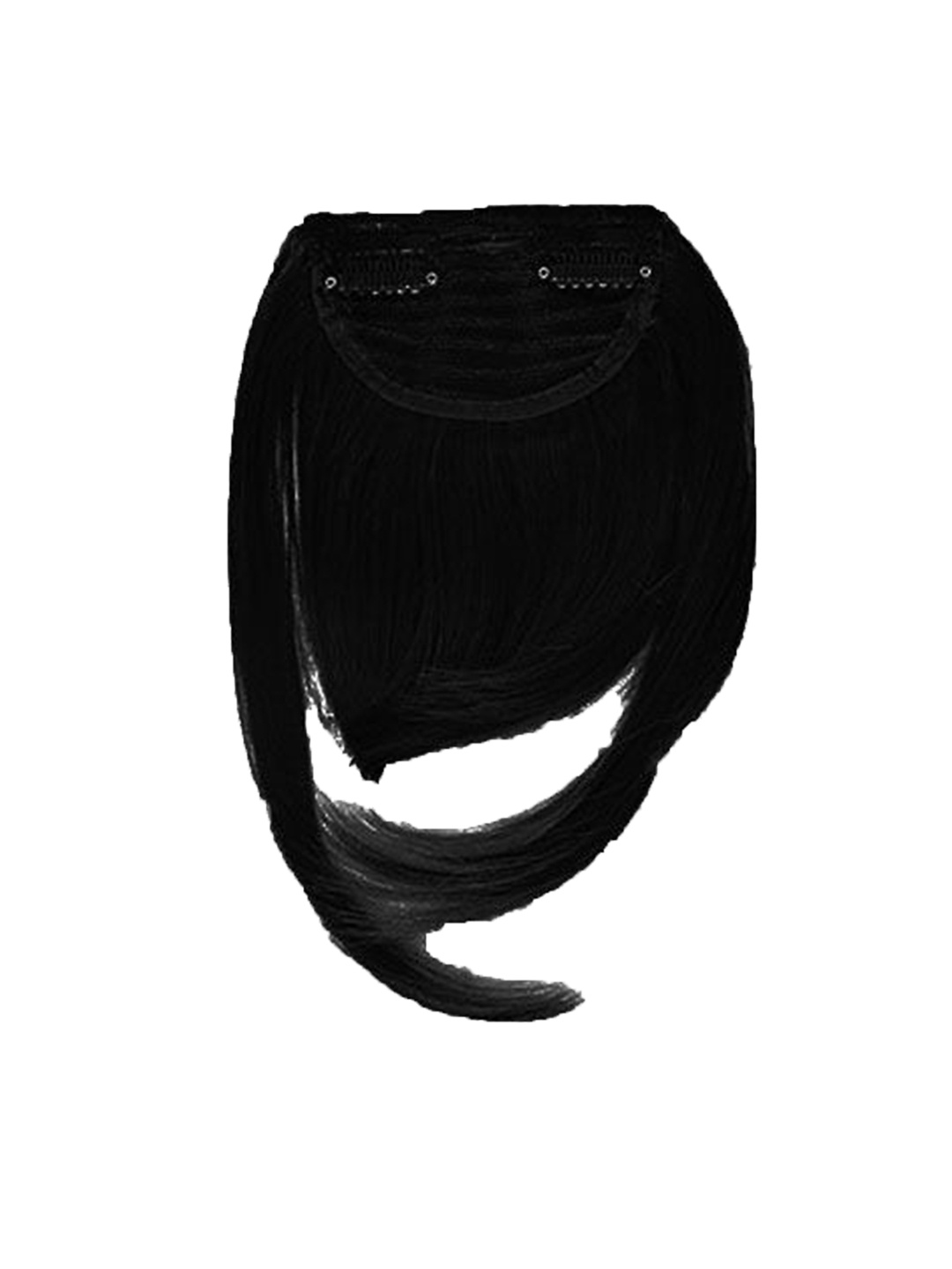 

camola deva Clip In Straight Scalp Topper Hair Extension- Black- 6 Inch