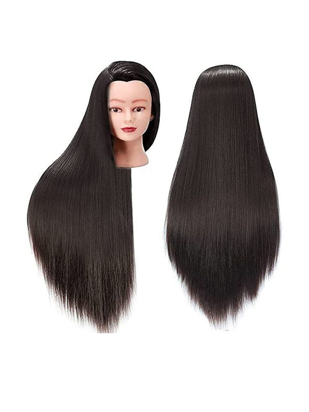 

camola deva Halo Straight Scalp Topper Hair Extension- Brown- 30 Inch, Black