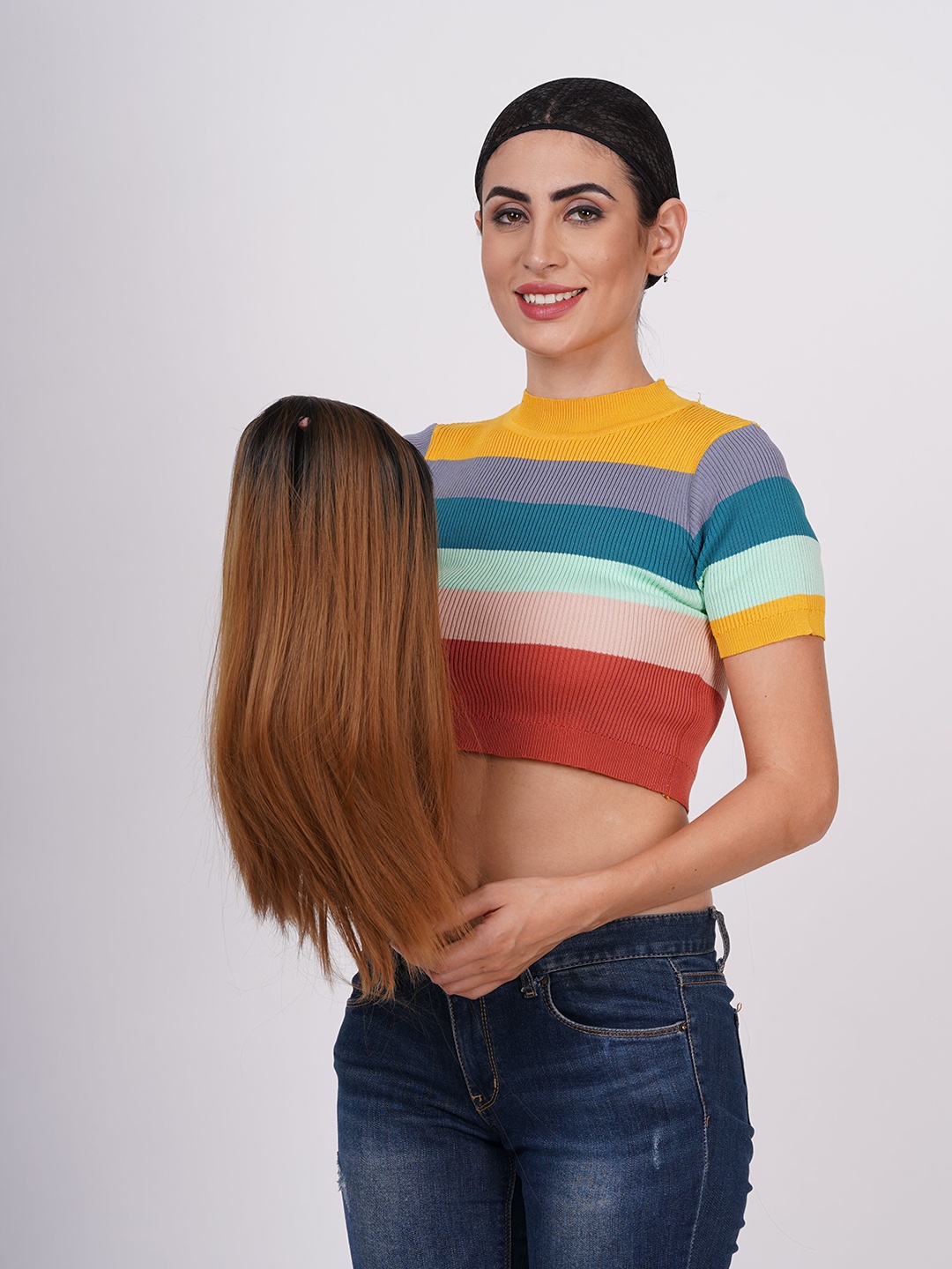 

camola deva Straight Halo Hair Extension - 20 Inch - Brown