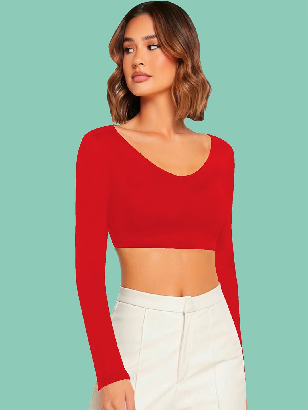 

Dream Beauty Fashion Crop Top, Red