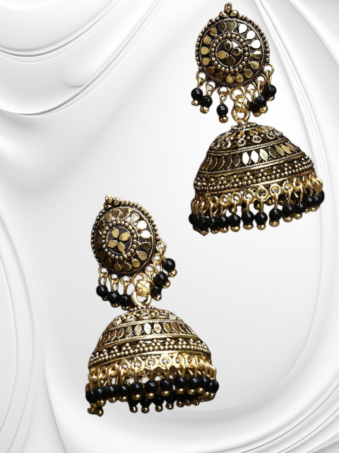 

Anouk Gold-Plated Dome Shaped, Black