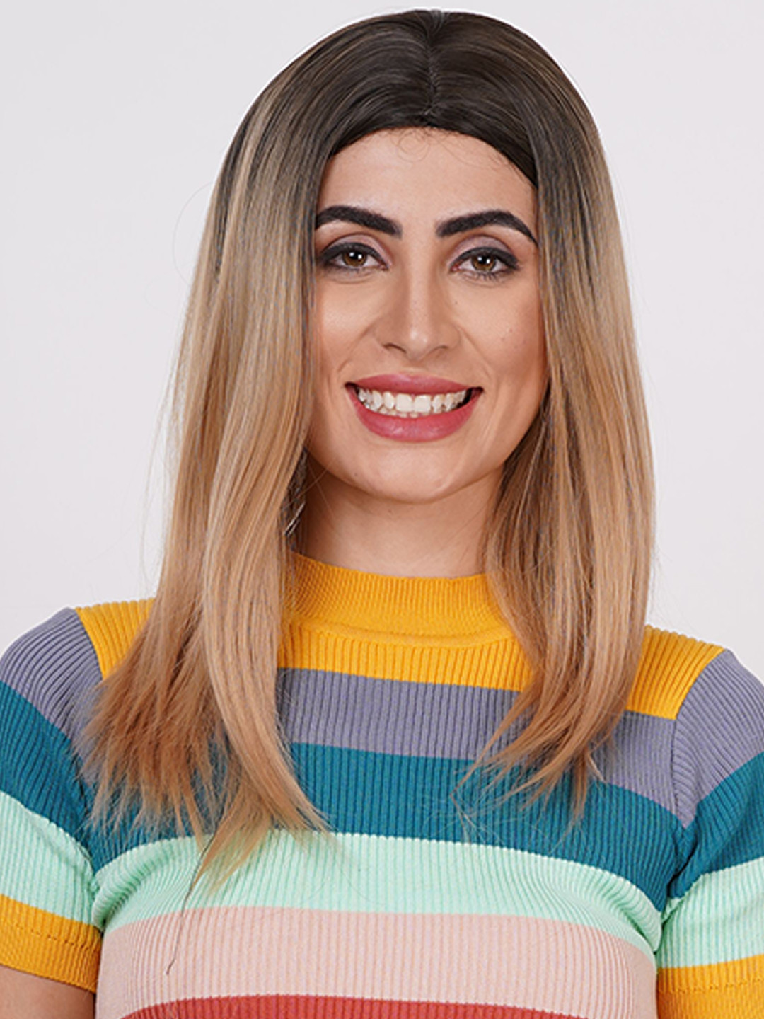 

camola deva Halo Toupee Straight Hair Extension - Brown - 20 Inch