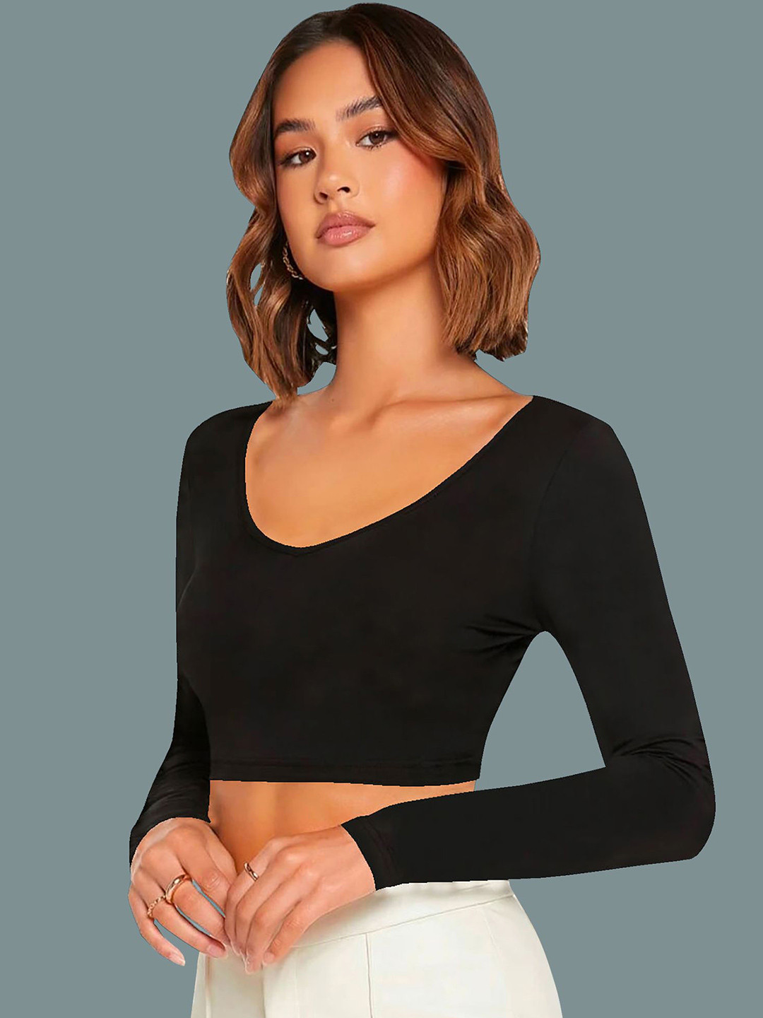 

Dream Beauty Fashion Crop Top, Black
