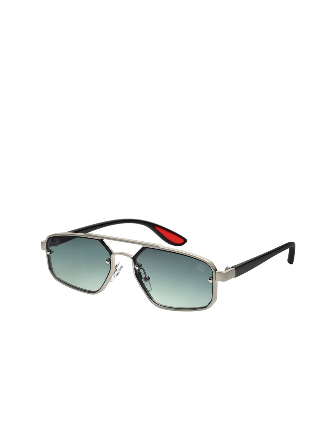 

HASHTAG EYEWEAR Men Square Sunglasses with Polarised and UV Protected Lens, Green