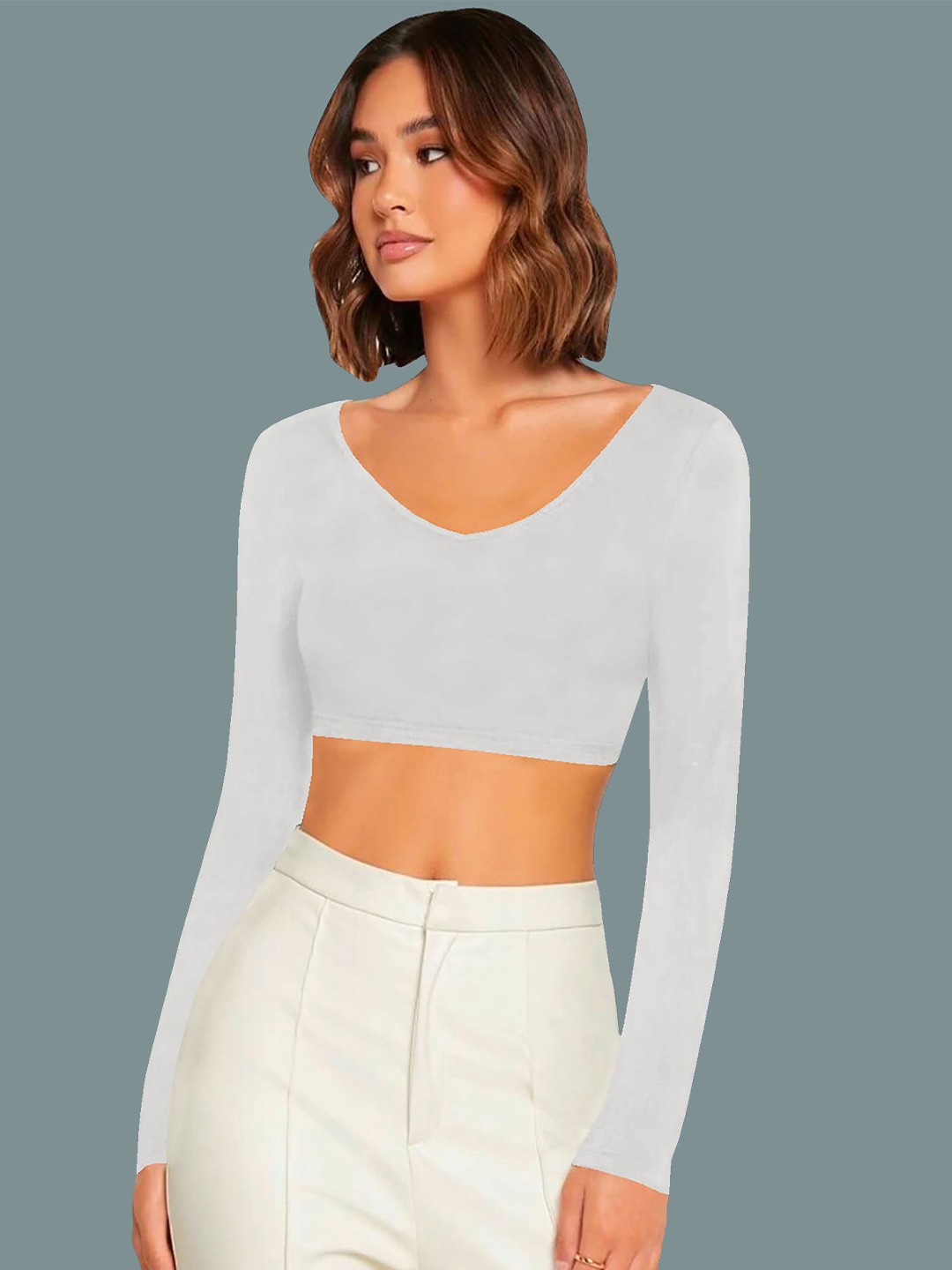 

Dream Beauty Fashion Crop Top, White