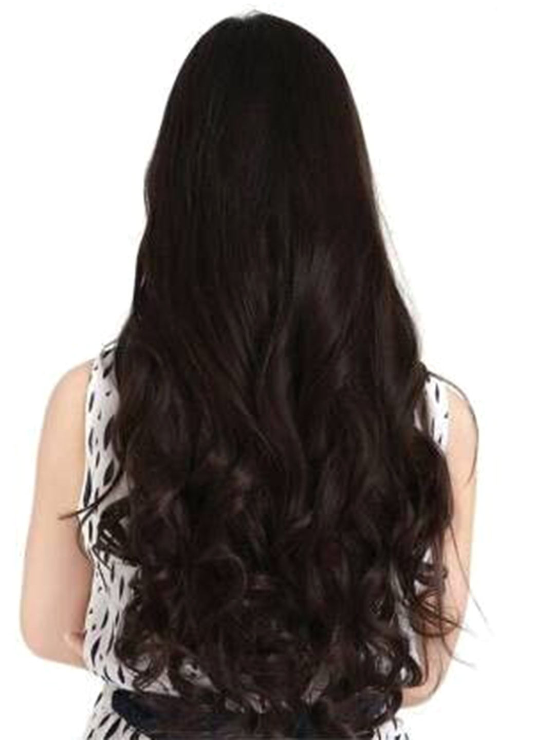 

camola deva Straight Clip-In Hair Extension - Brown- 24 Inch
