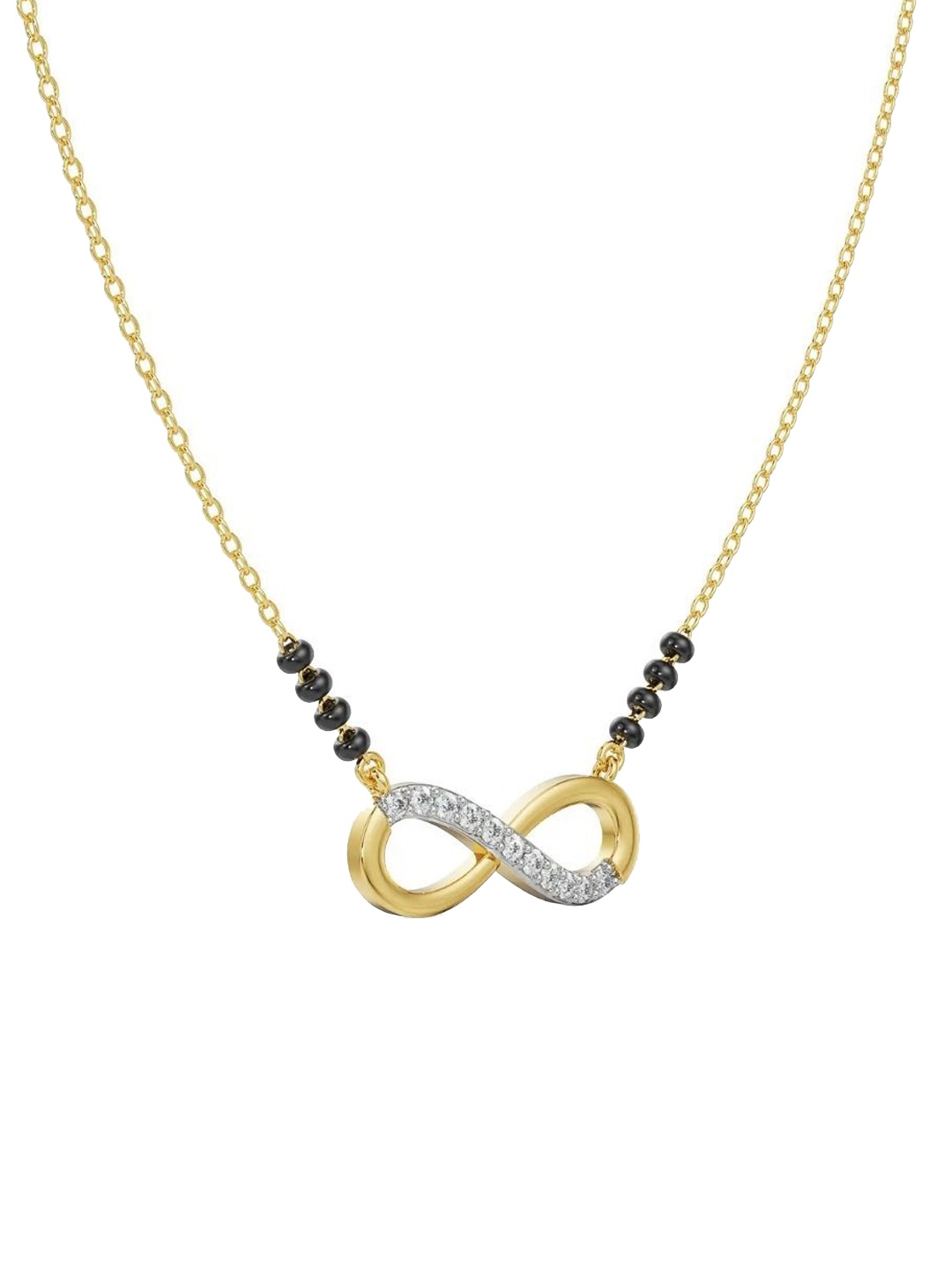 

Emori Infinity 14KT Diamond Mangalsutra, Yellow