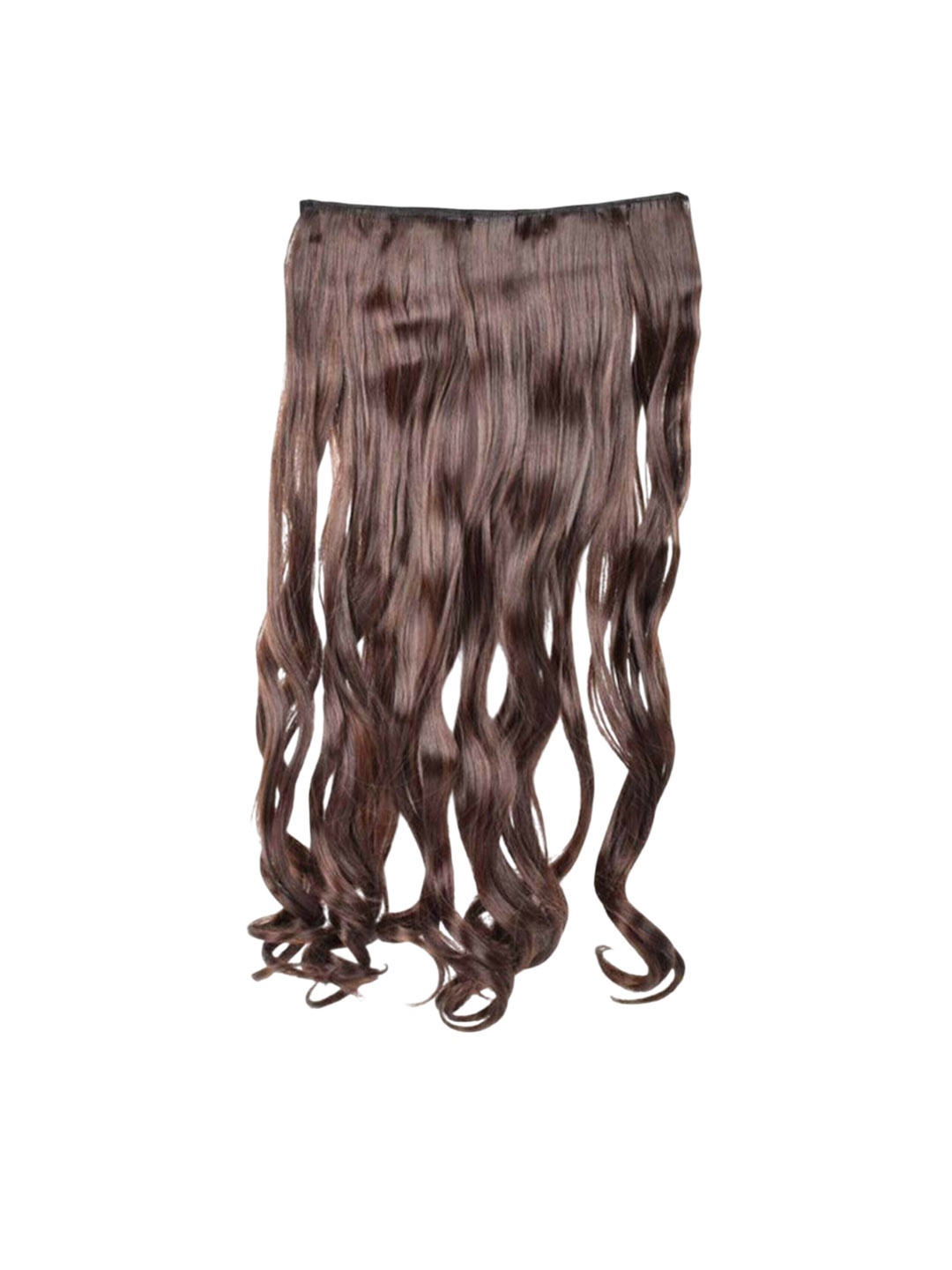 

camola deva Clip-In Ponytail Curly Hair Extension - Brown - 24 Inch
