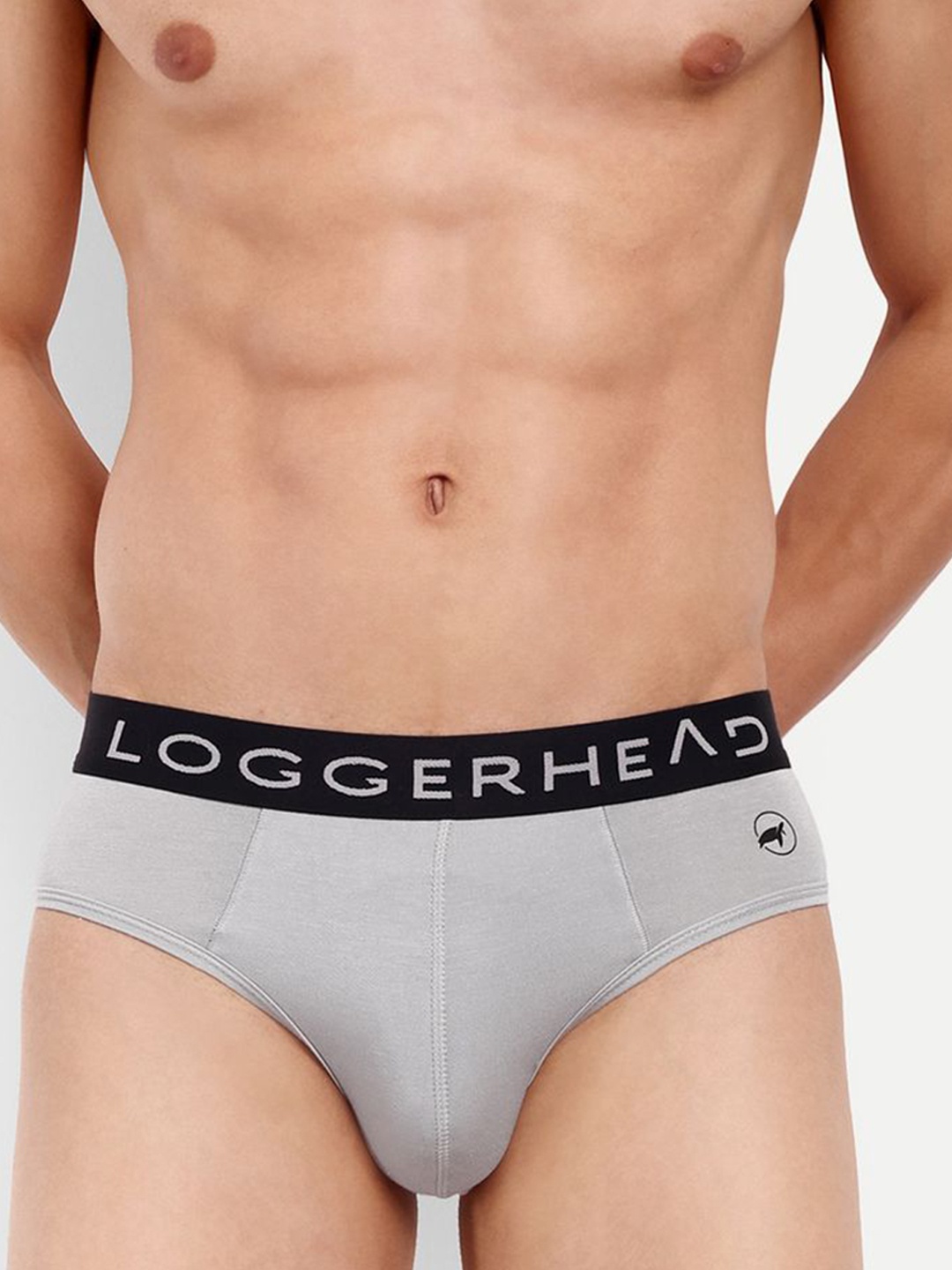 

LOGGERHEAD Pack of 1 Cotton Lycra Men Brief, Grey