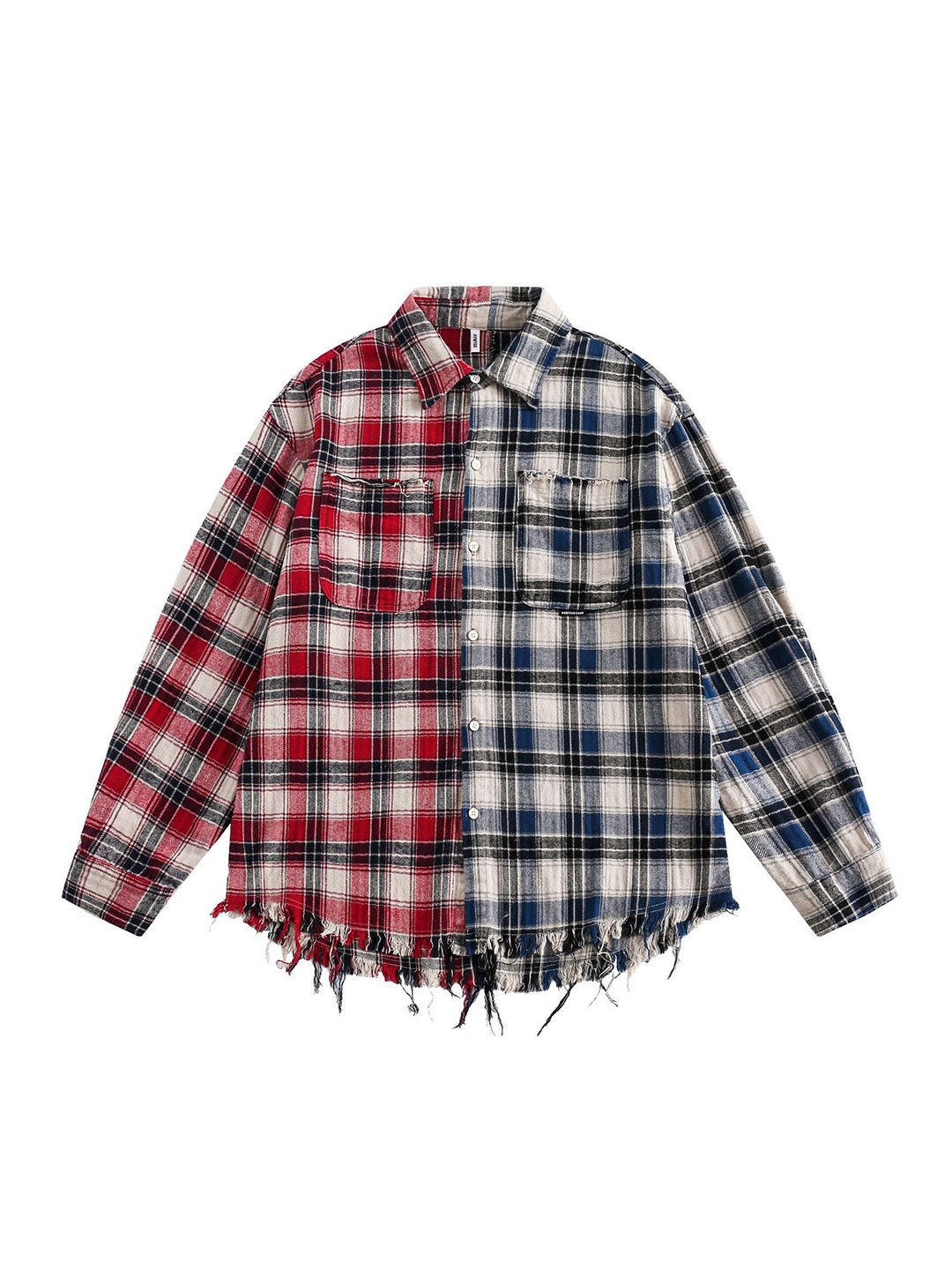 

DressBerry Women Checked Shirt Collar Shirt Style Top, Red