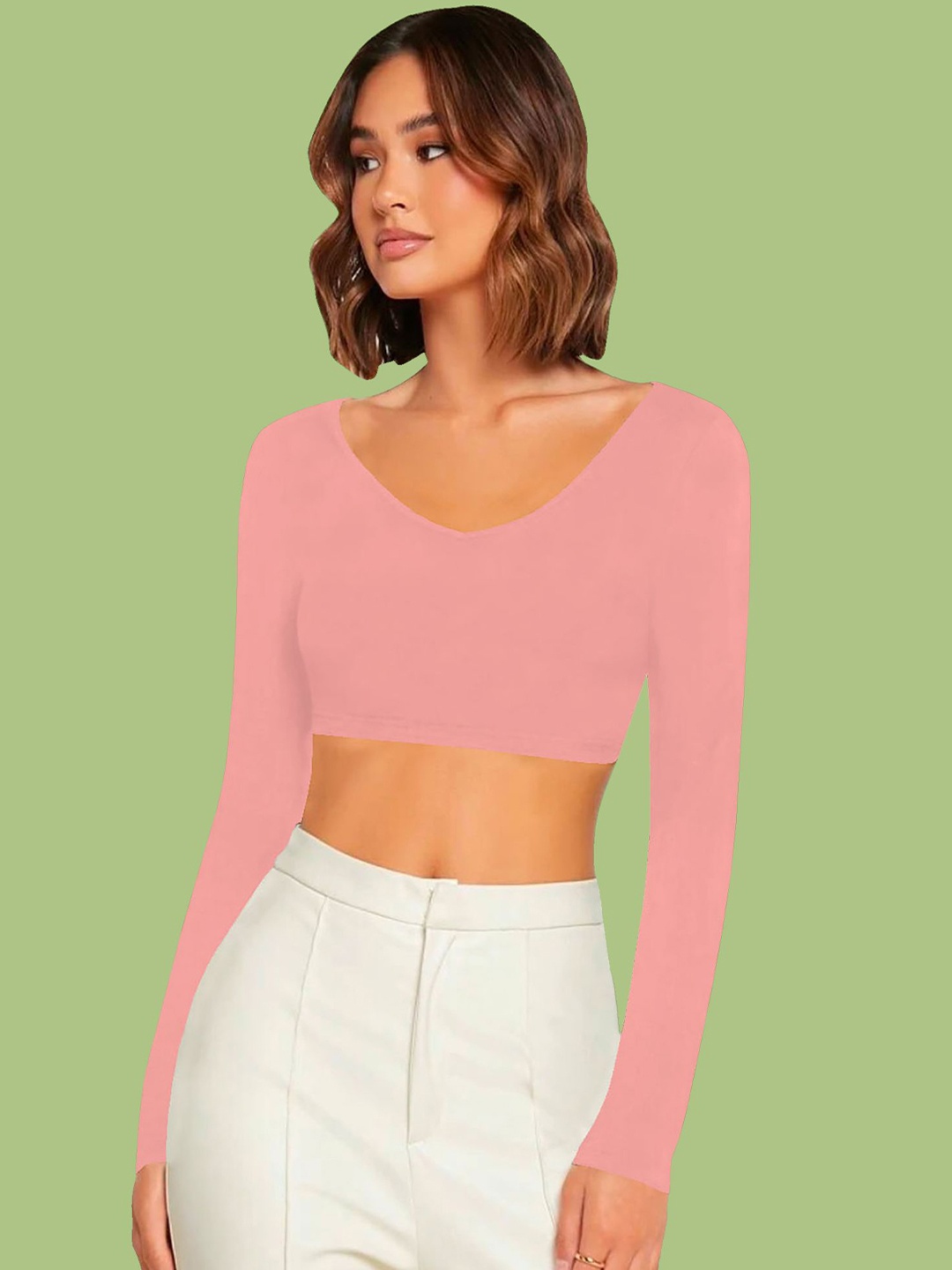 

Dream Beauty Fashion Crop Top, Peach