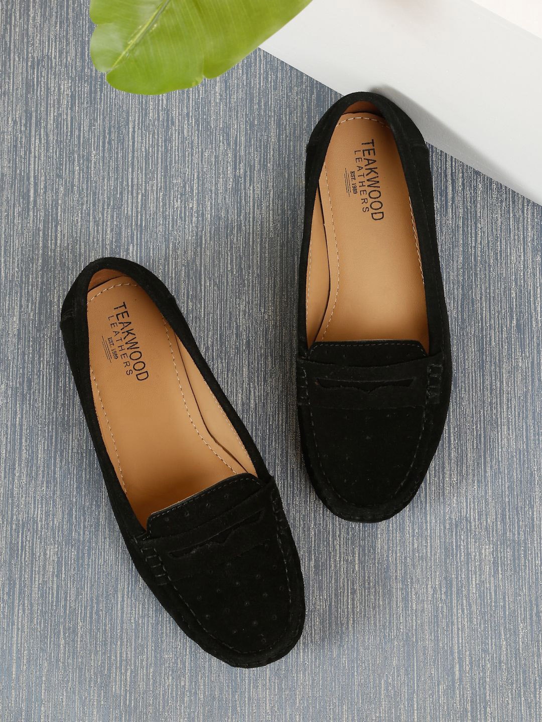 

Teakwood Leathers Women Loafers Formal Shoes, Black
