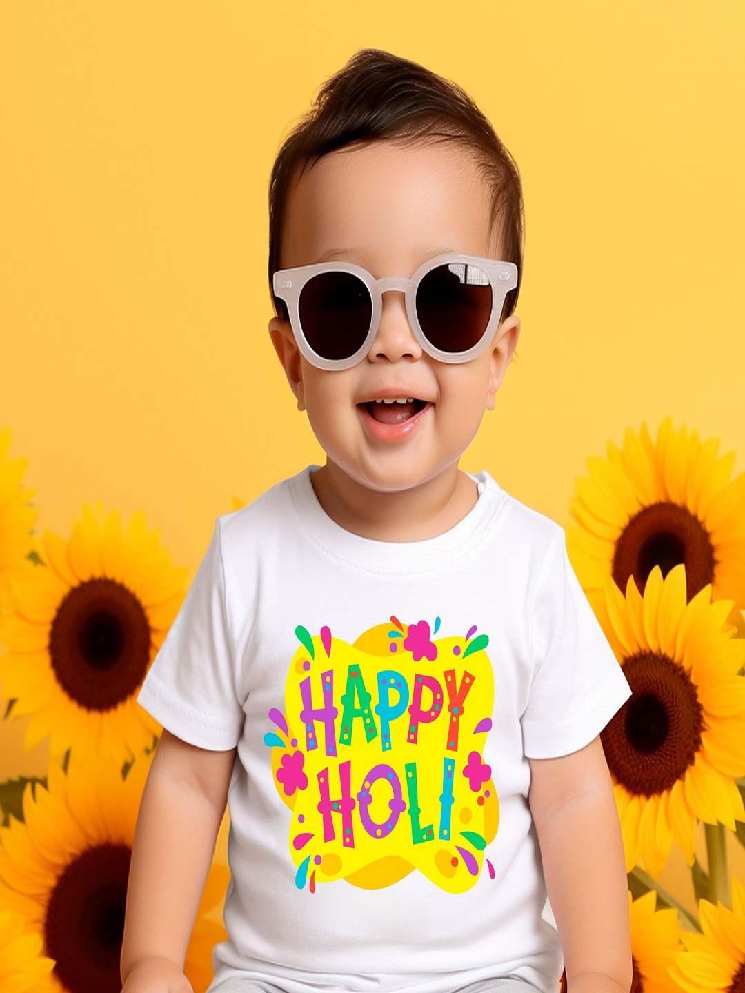 

KNITROOT Kids Printed Sublimation T-shirt, White