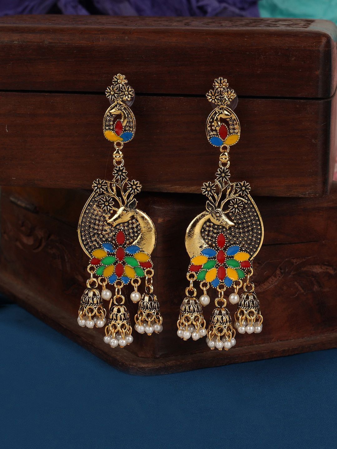 

Anouk Gold Plated Contemporary Shaped Drop Earrings