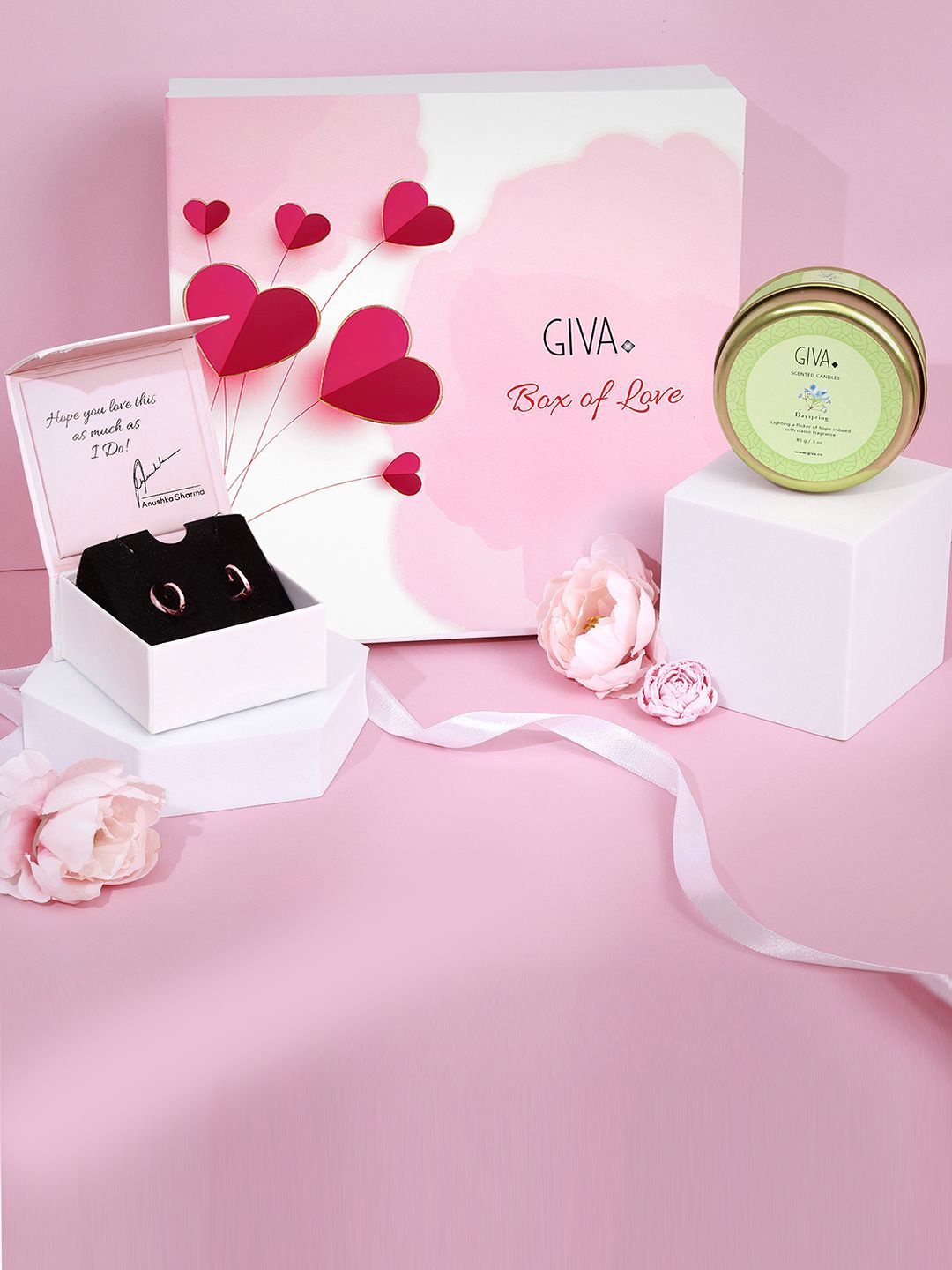 

GIVA 925 Silver Cupid's Treasure Gift Box, Rose gold