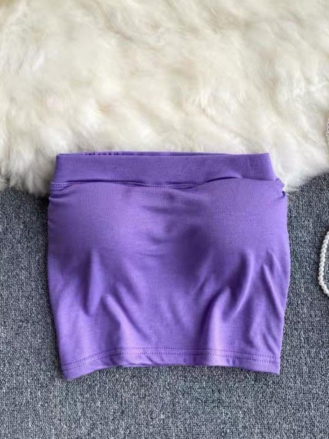 

MADE FOR HER LABEL Padded Bandeau Bralette MFH-PADDEDBRA-PURPLE-FREE SIZE-PURPLE