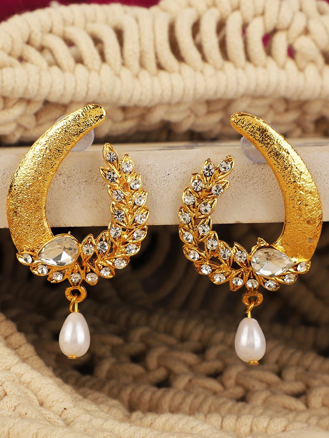 

Anouk Gold Plated Contemporary Shaped Drop Earrings