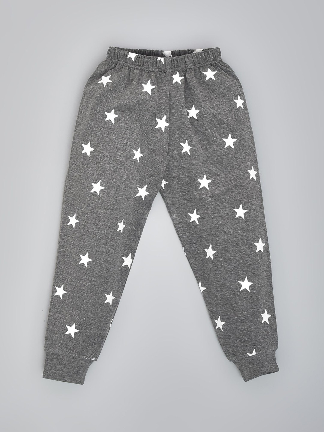 

BAESD Kids Star Printed Cotton Mid-Rise Joggers, Charcoal