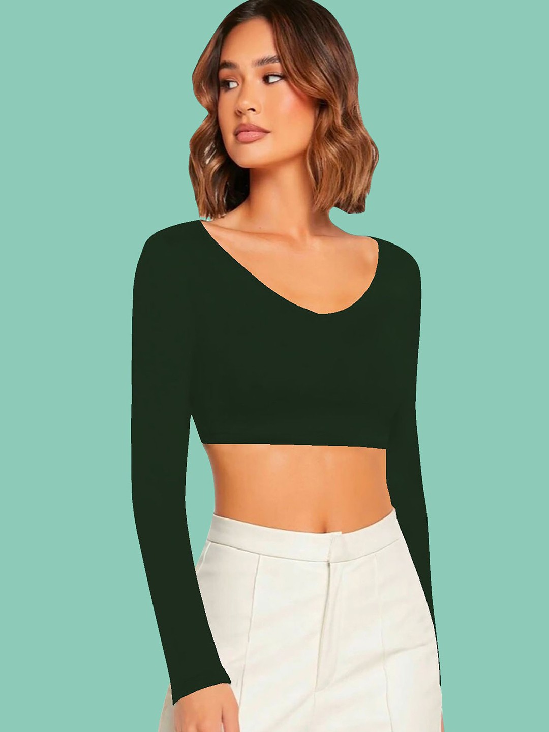 

Dream Beauty Fashion Crop Top, Green