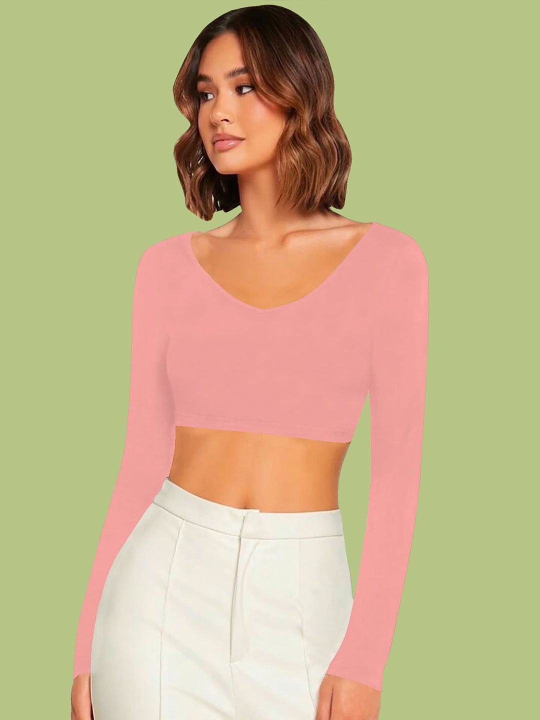 

Dream Beauty Fashion Crop Top, Peach