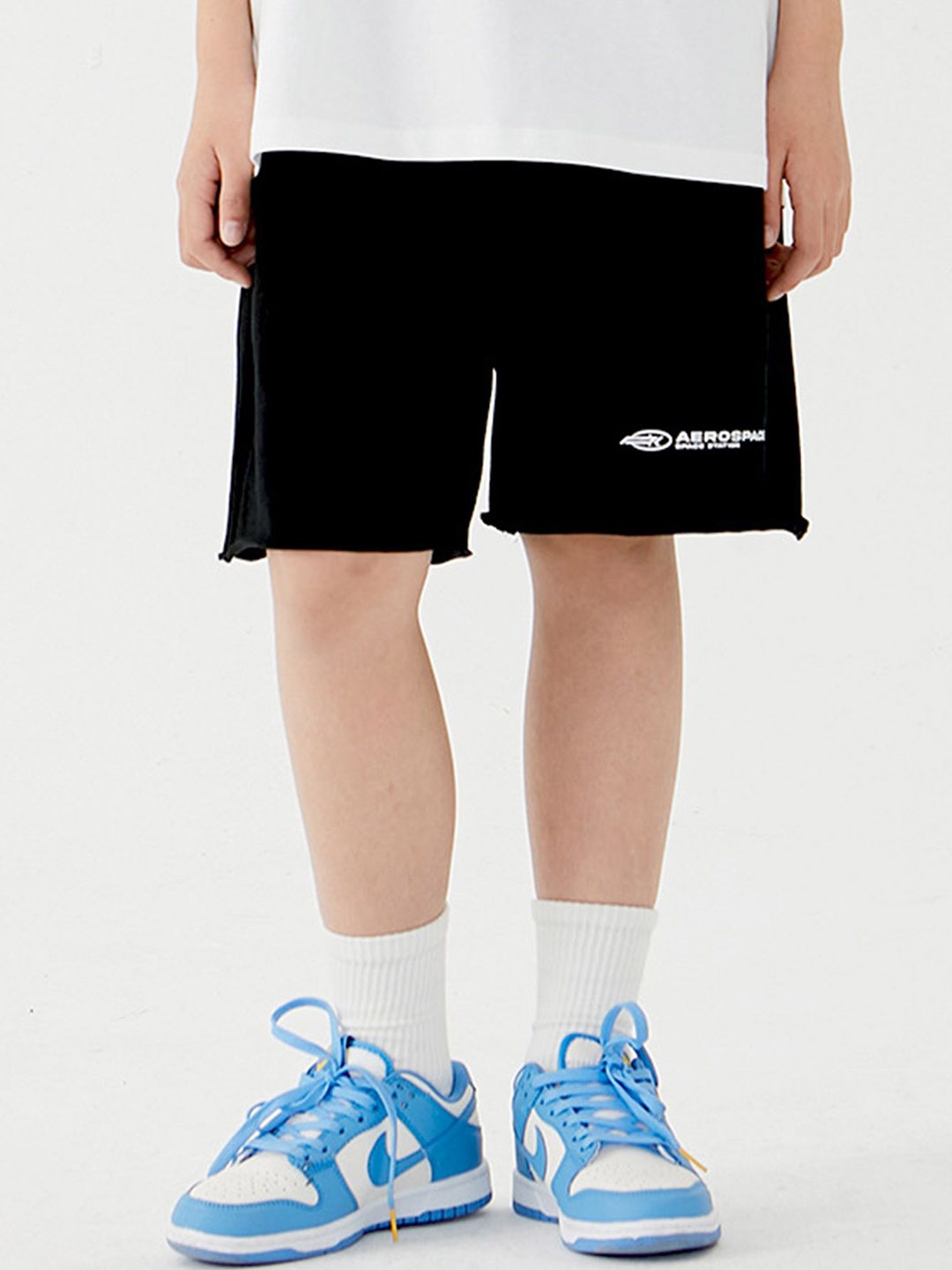 

LULU & SKY Unisex Kids High-Rise Sports Shorts, Black