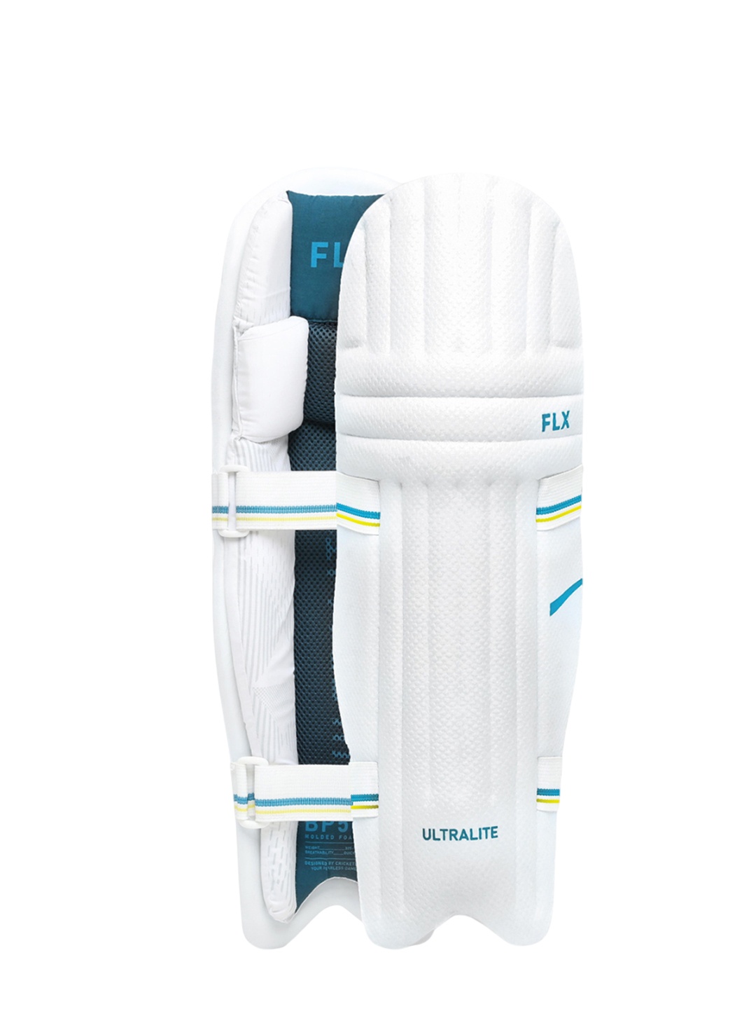 

FLX By Decathlon Kids Cricket Batting Pads BP 500 Lite, White