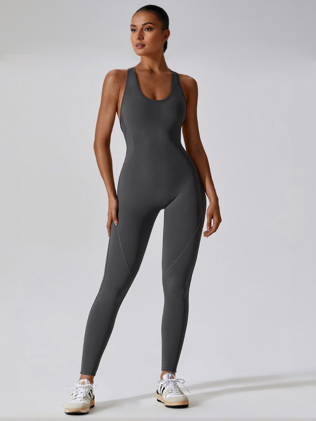 

StyleCast Basic Jumpsuit, Grey