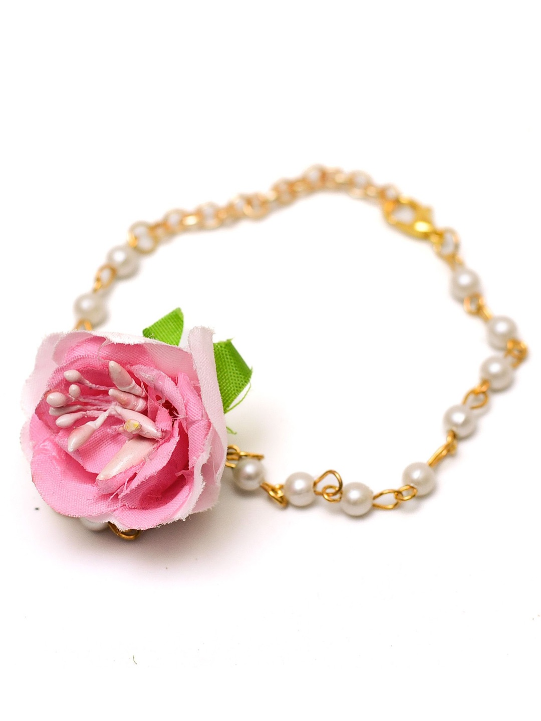 

Daizy Floral Embellished Beaded-Studded Necklace & Bracelet, Gold