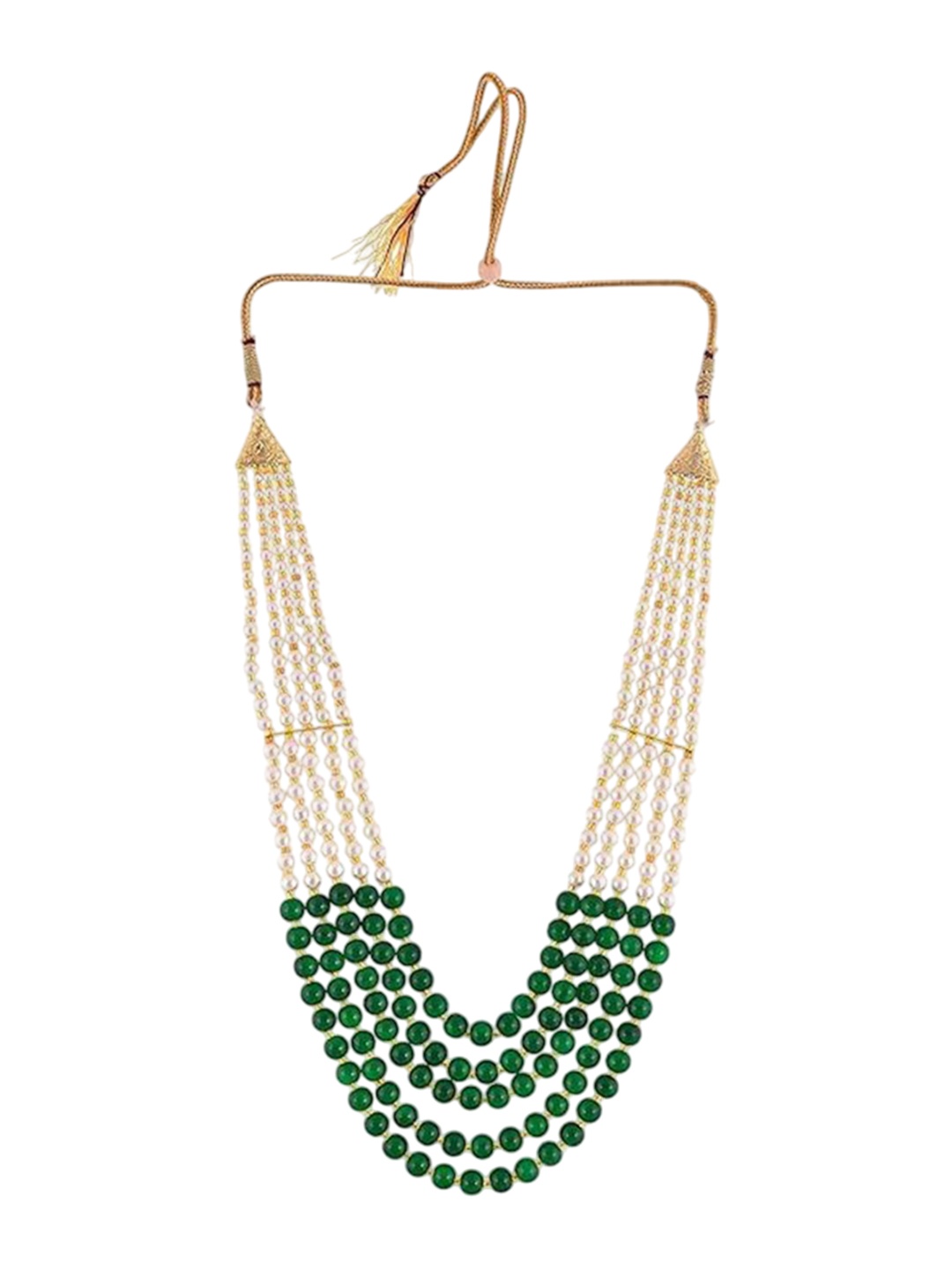 

Kezlin Gold-Plated Beaded Layered Minimal Necklace