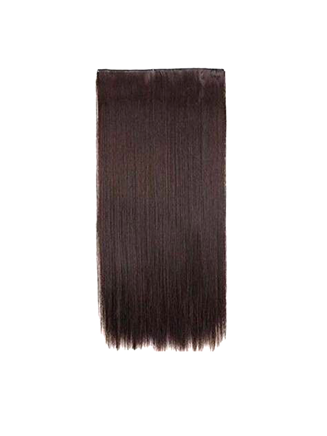 

camola deva Clip In Straight Scalp Topper Hair Extension- Brown- 22 Inch