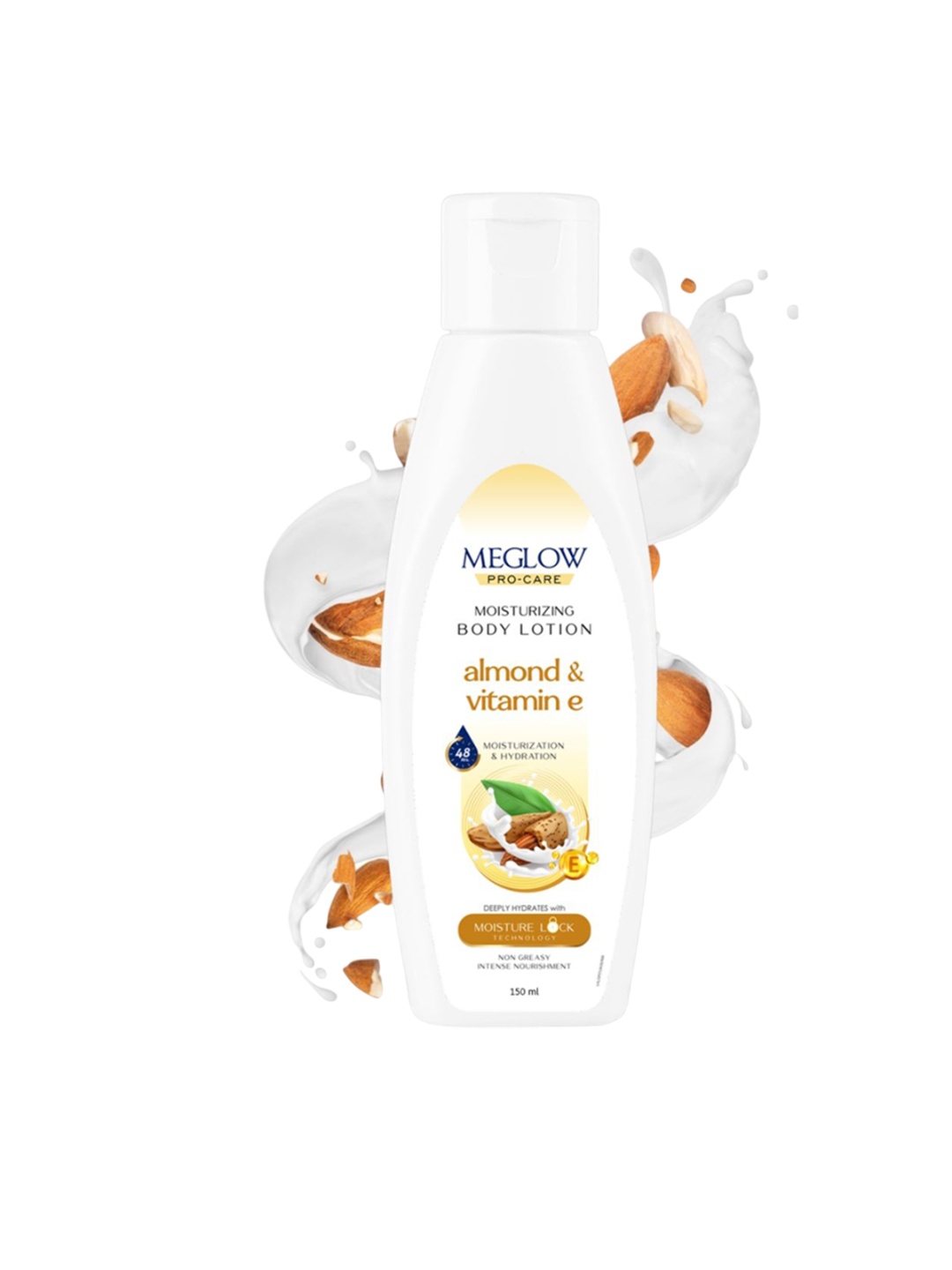 

MEGLOW Set Of 6 Moisturizing Body Lotion With Vitamin E - 150 ml Each, White
