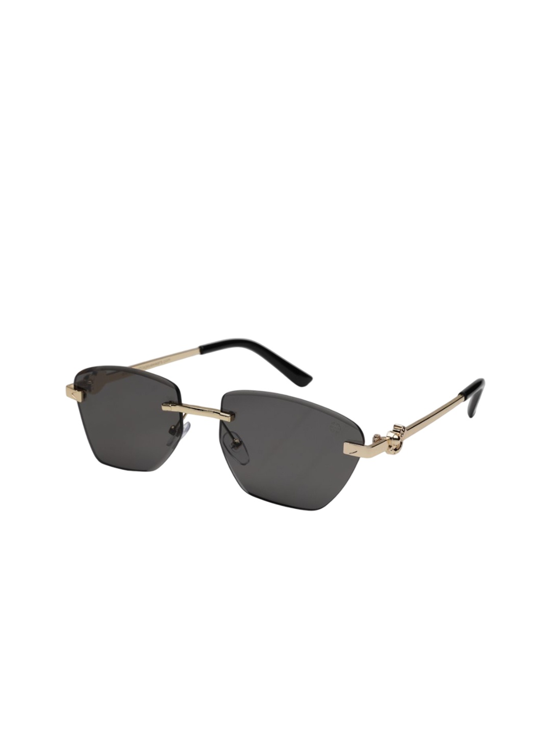 

HASHTAG EYEWEAR Men Square Sunglasses with Polarised and UV Protected Lens, Black