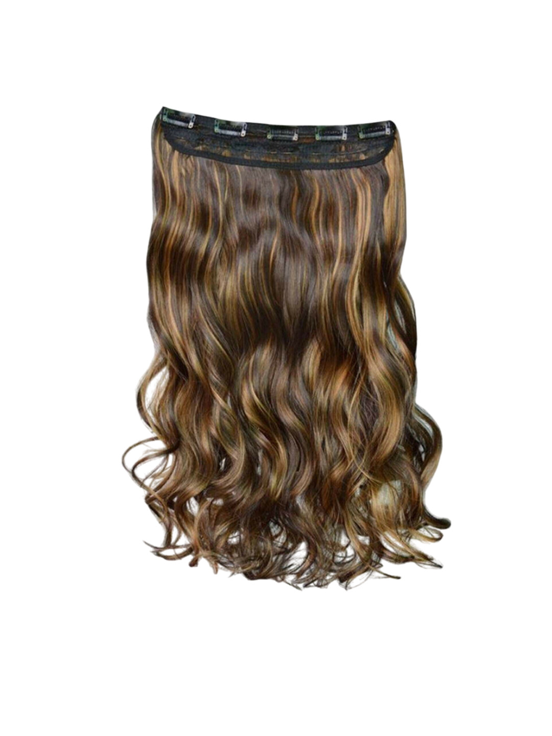 

camola deva Clip-In Wavy Toupee Hair Extension - Golden - 60.96 cm, Gold