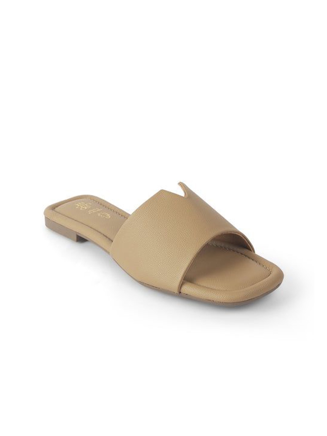 

Tresmode Women Open Toe Flats, Camel brown