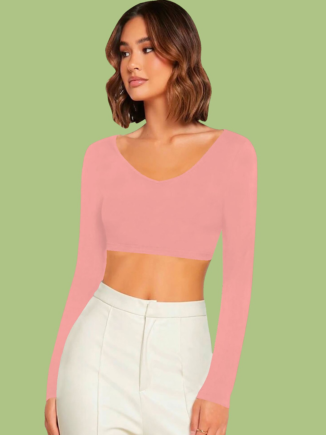 

Dream Beauty Fashion Crop Top, Peach