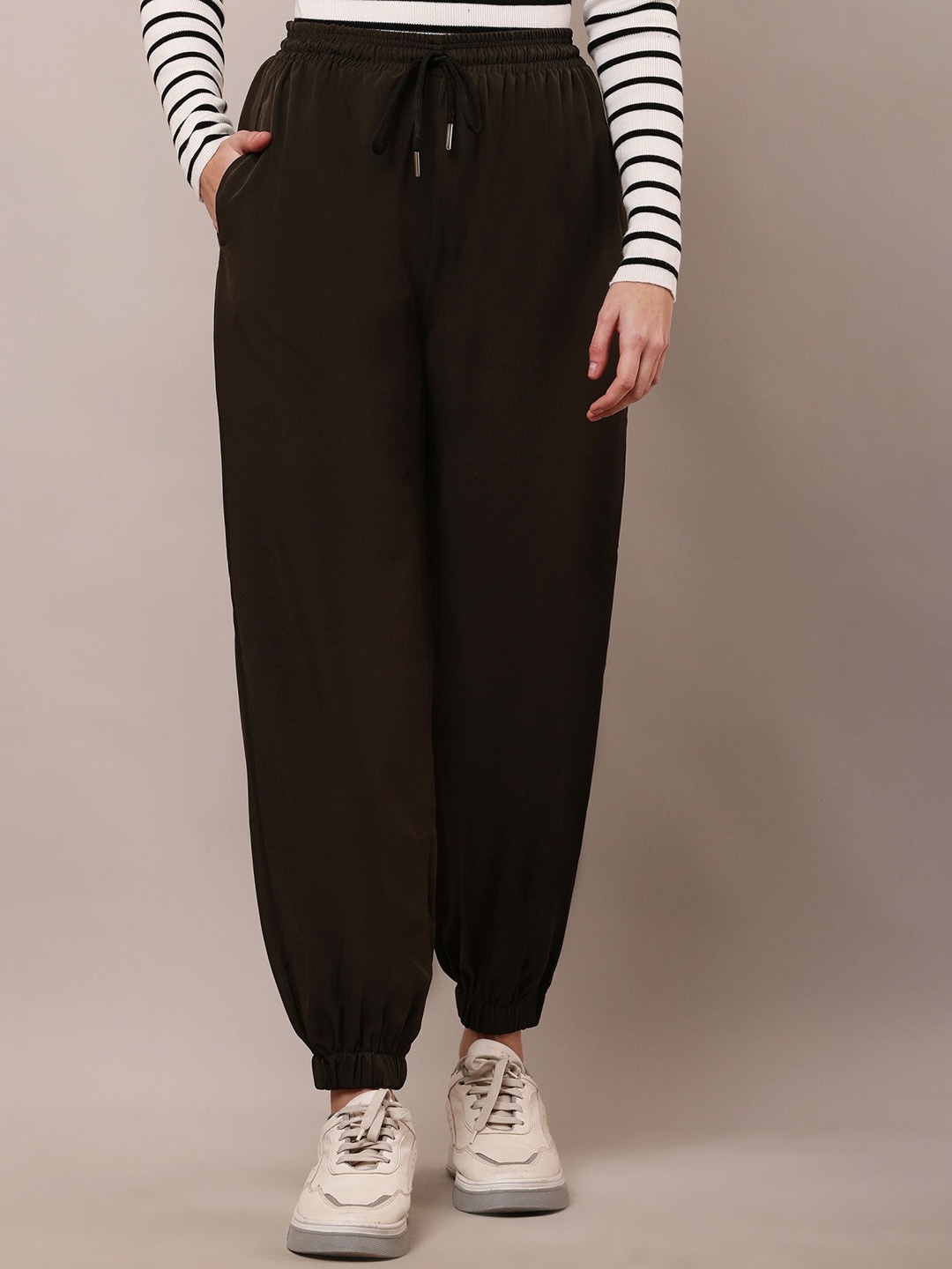 

BAESD Women Relaxed Loose Fit Joggers Trousers, Olive