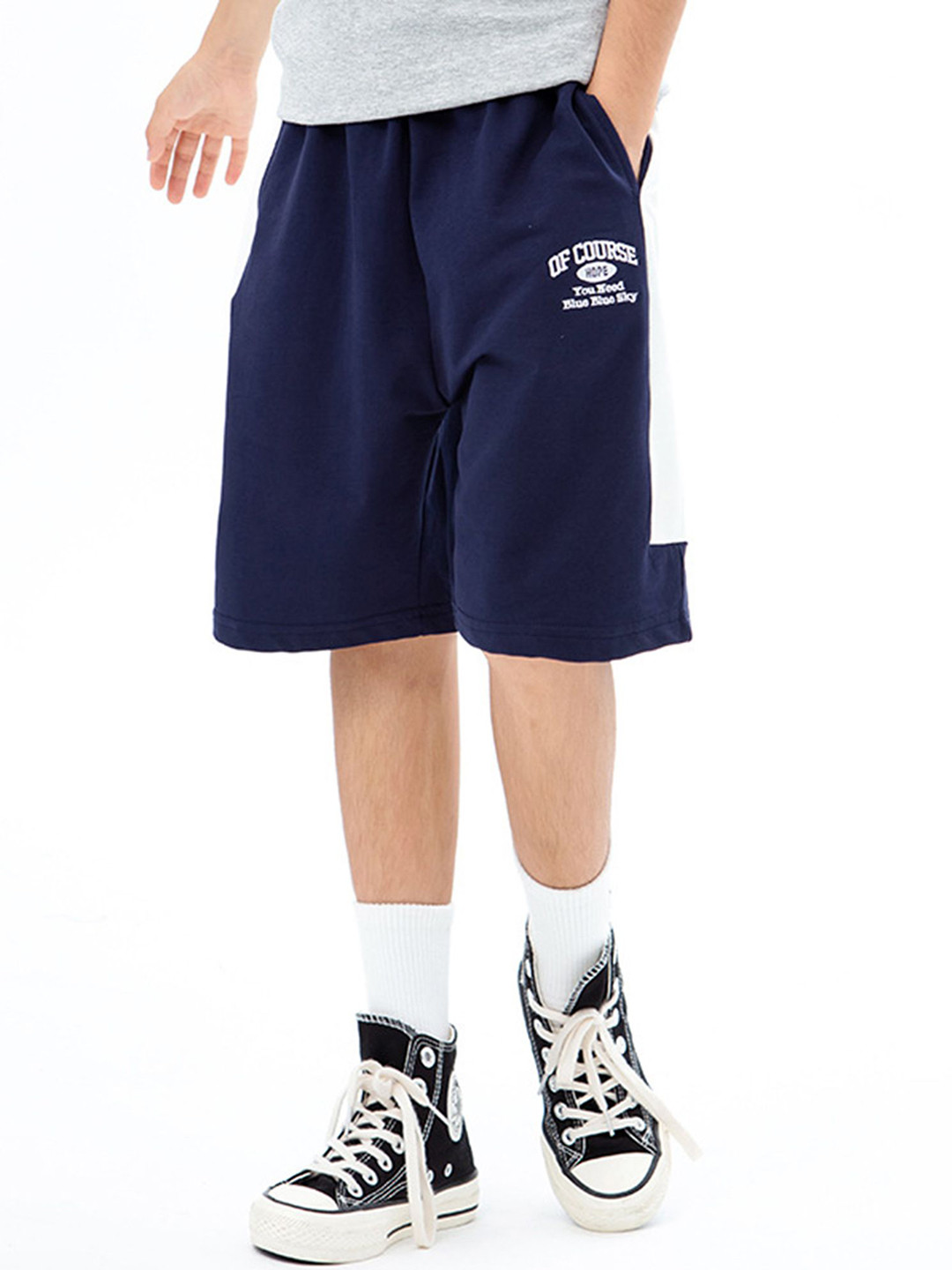 

LULU & SKY Unisex Kids High-Rise Shorts, Blue